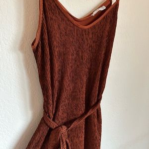 MNG Suit Crimson Red Ribbed Dress